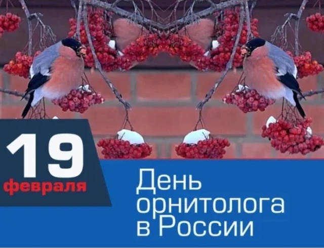 19 февраля отмечается день орнитолога..